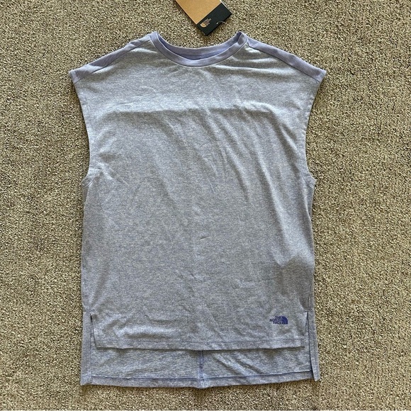 The‎ North Face Dawndream Muscle Tee Deep Periwinkle Heather Size Small - Picture 4 of 10